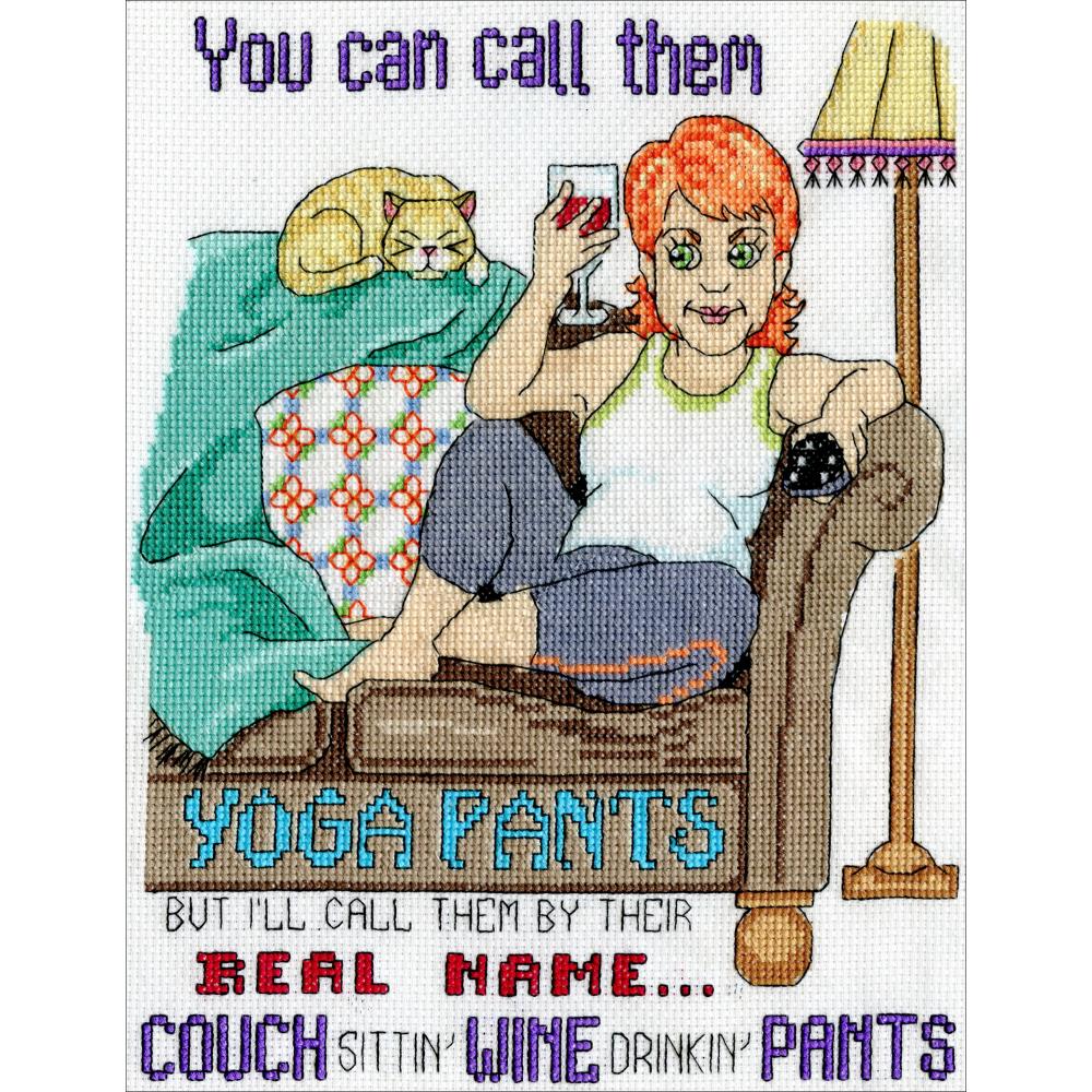 Yoga Pants Counted Cross Stitch Kit